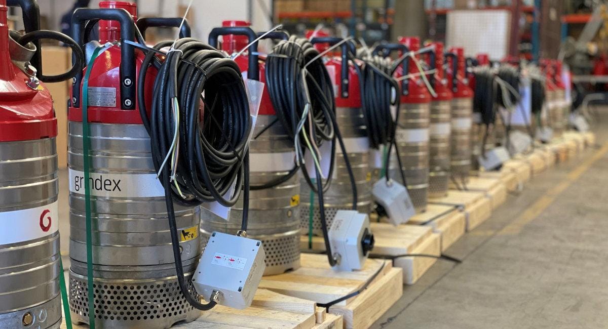Grindex drainage pumps
