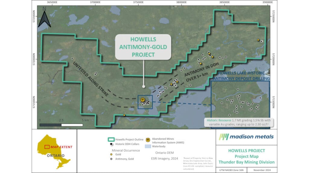 Howells Lake Project map