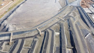 Lined tailings